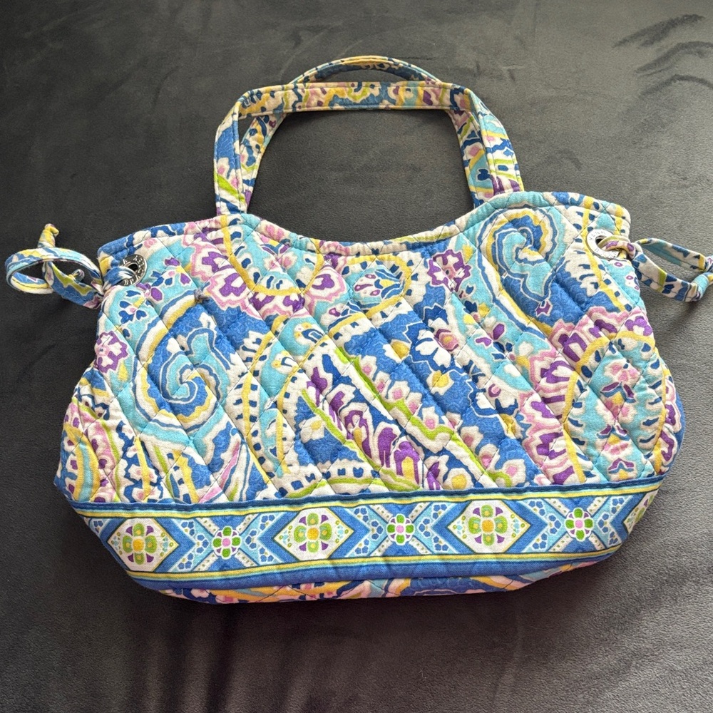 Vintage Vera Bradley Bowler in Blue Rhapsody